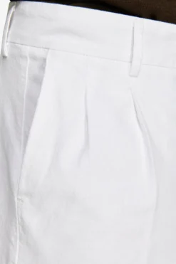 Bermuda misto lino bianco