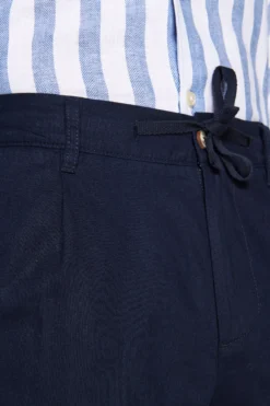 Bermuda misto lino blu