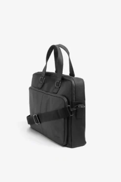 Borsa 24h in saffiano nera