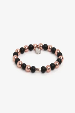 Bracciale perle medie rosa
