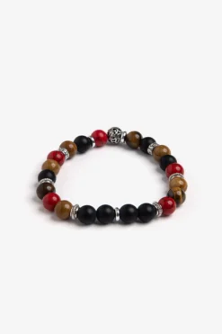 Bracciale perle medie rosso