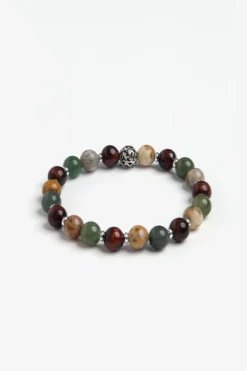 Bracciale perle medie salvia