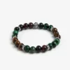 Bracciale perle medie verde