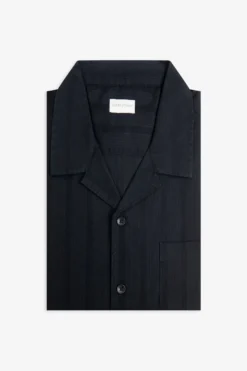 Camicia hawaiana armaturata nera