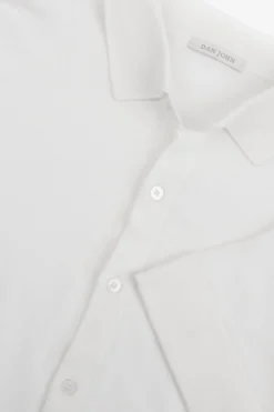 Camicia in maglia maniche corte bianca