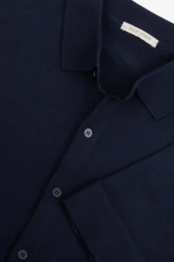 Camicia in maglia maniche corte navy