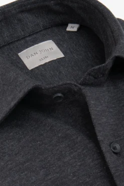 Camicia jersey melange antracite