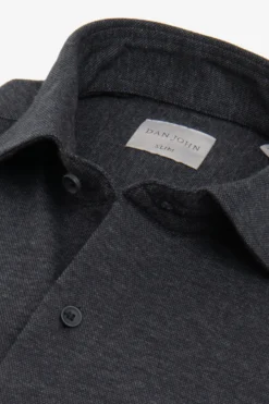Camicia jersey melange antracite