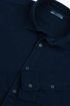 Camicia jersey navy
