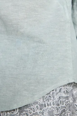 Camicia misto lino relaxed salvia Kids