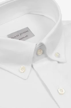 Camicia oxford button down bianca