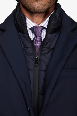 Cappotto tecnico trapuntato blu
