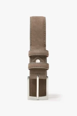 Cintura sportiva scamosciata taupe