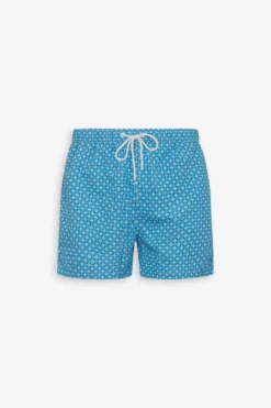 Costume da bagno fantasia geometrica celeste