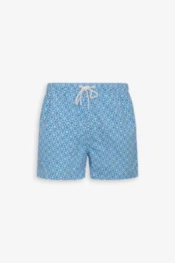 Costume da bagno stampa fiore celeste