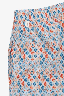 Costume da bagno stampa gigli arancione