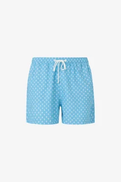 Costume da bagno stampa pinguini turchese