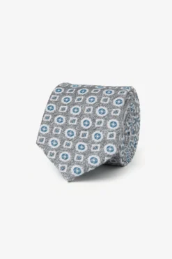 Cravatta bicolore grigio