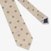 Cravatta macro cerchio beige