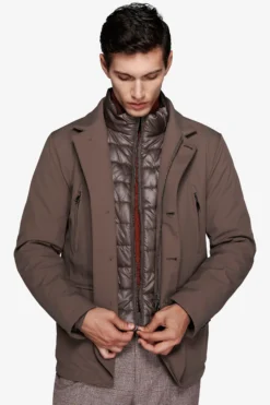 Field jacket tecnica tortora