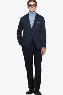 Giacca Herringbone blu