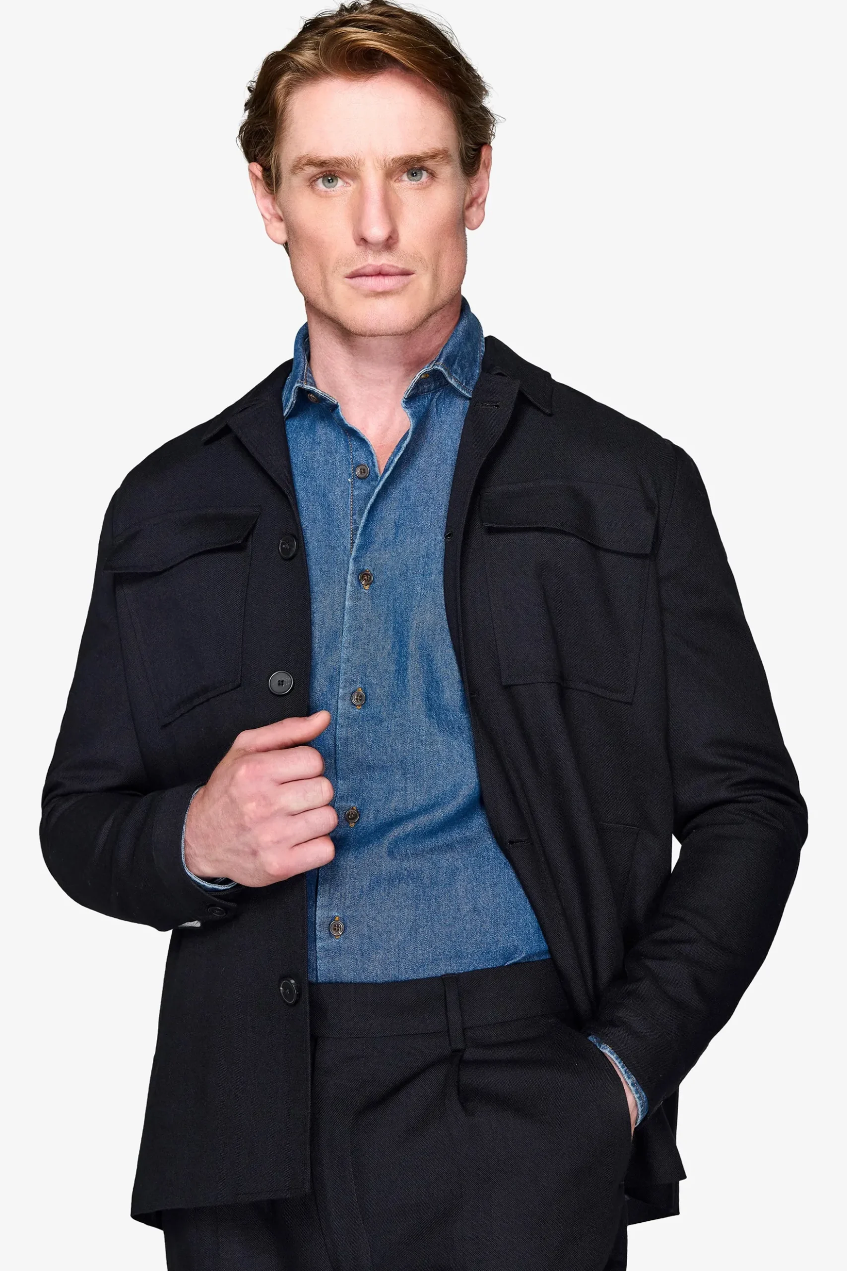 Giacca worker armaturata blu