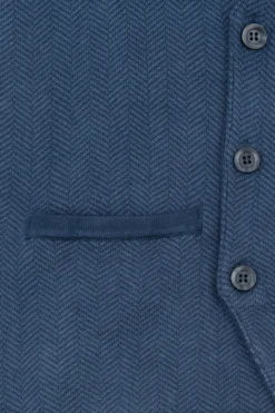 Gilet doppiopetto fantasia herringbone avion