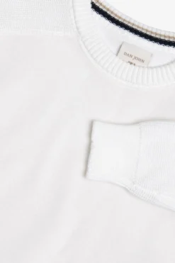 Maglia bimaterica DNJ panna