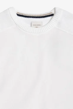 Maglia bimaterica DNJ panna
