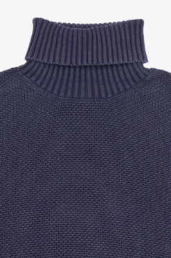 Maglia dolcevita armaturata viola