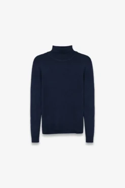 Maglia dolcevita basic blu Kids