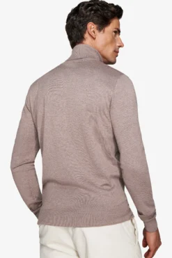 Maglia dolcevita basic tortora