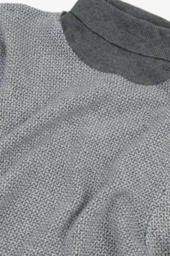Maglia dolcevita fantasia grigio chiaro