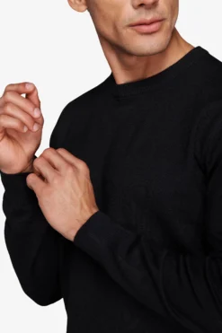 Maglia girocollo basic nero