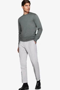 Maglia girocollo basic verde