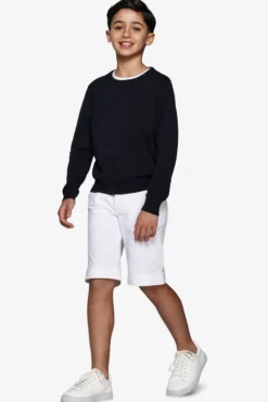 Maglia girocollo blu Kids