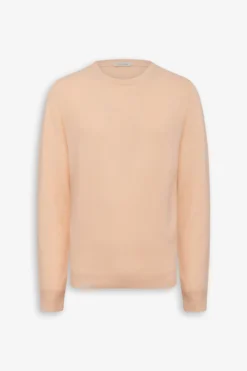 Maglia girocollo cotone pesca
