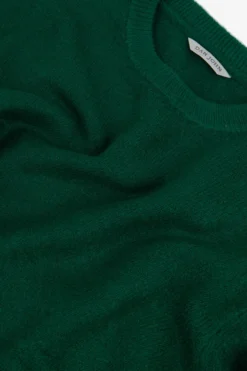 Maglia girocollo effetto termico verde