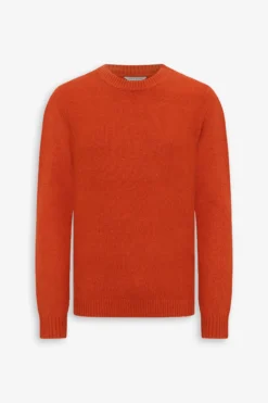 Maglia girocollo effetto termico arancio