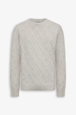 Maglia girocollo fantasia 3D ghiaccio