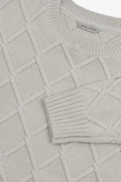 Maglia girocollo fantasia 3D ghiaccio