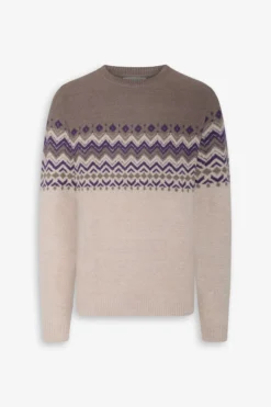Maglia girocollo nordic viola