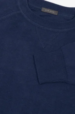 Maglia girocollo taglio felpa avion