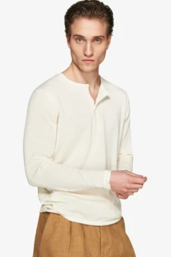 Maglia misto lino chester burro