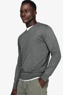 Maglia scollo a V verde
