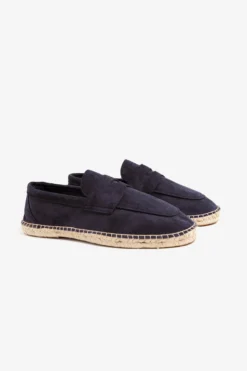 Mocassino ecosuede blu