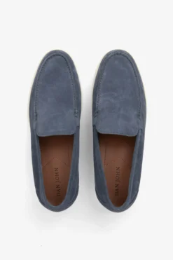 Mocassino scamosciato denim