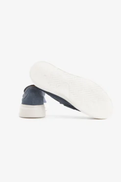 Mocassino scamosciato denim