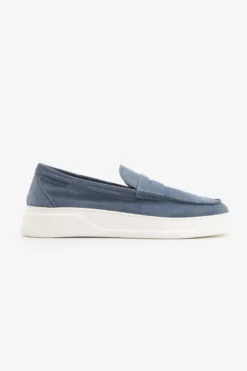 Mocassino scamosciato denim