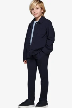 Overshirt jersey blu Kids